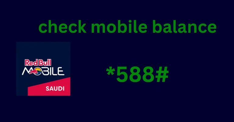 How to know your Red Bull Mobile account balance in KSA