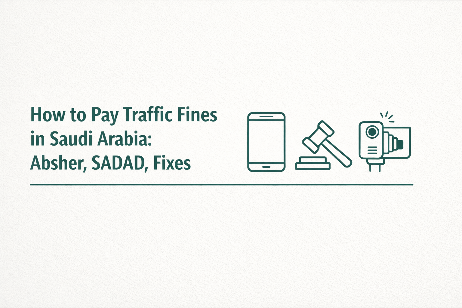 How to pay traffic fines in Saudi Arabia using Absher and SADAD