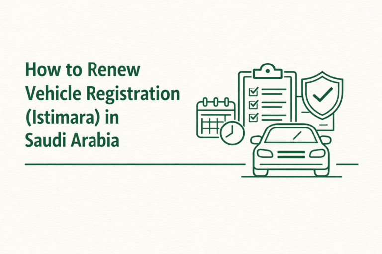 How to renew vehicle registration Istimara in Saudi Arabia