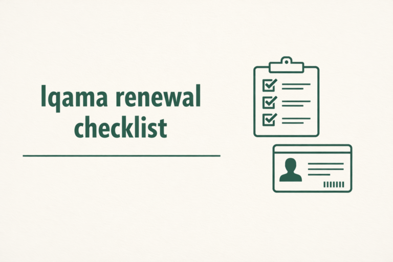 Iqama renewal checklist for Saudi Arabia residents