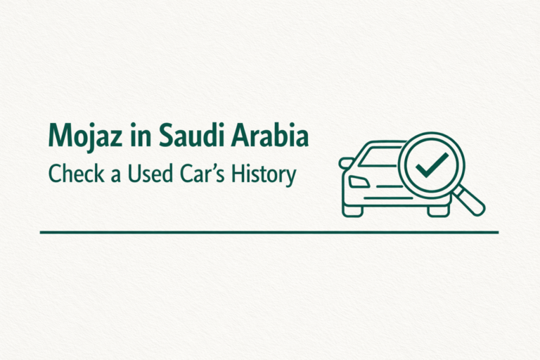 Mojaz used car history check in Saudi Arabia