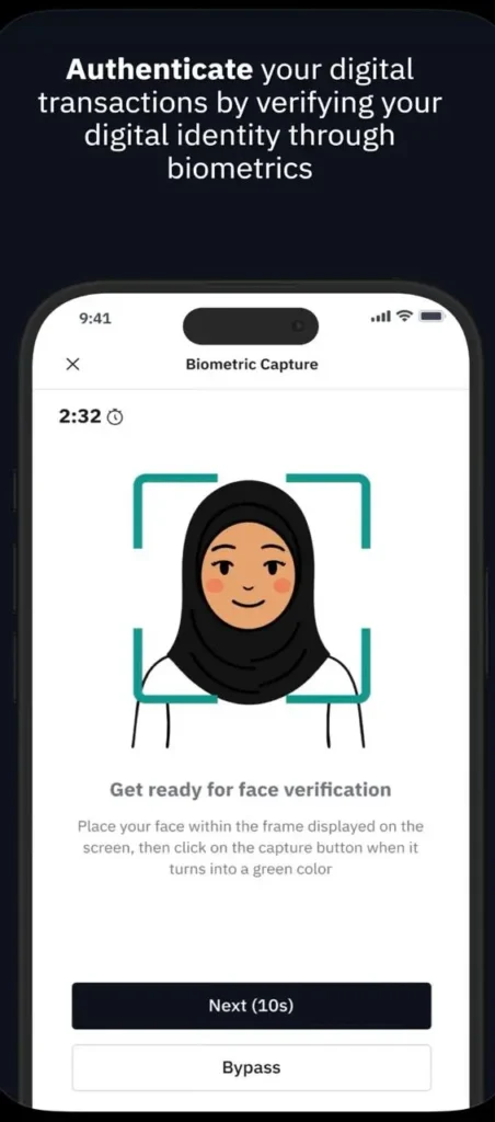 Nafath app approval screen for identity verification and login requests in Saudi Arabia