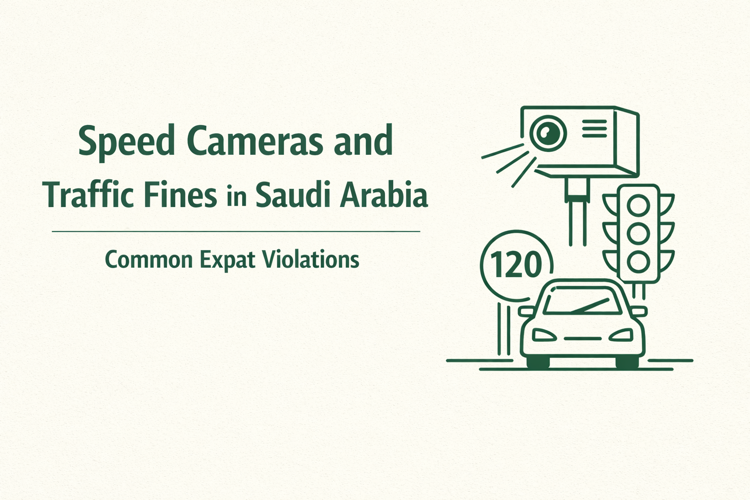 Speed Cameras and Traffic Fines in Saudi Arabia Common Expat Violations