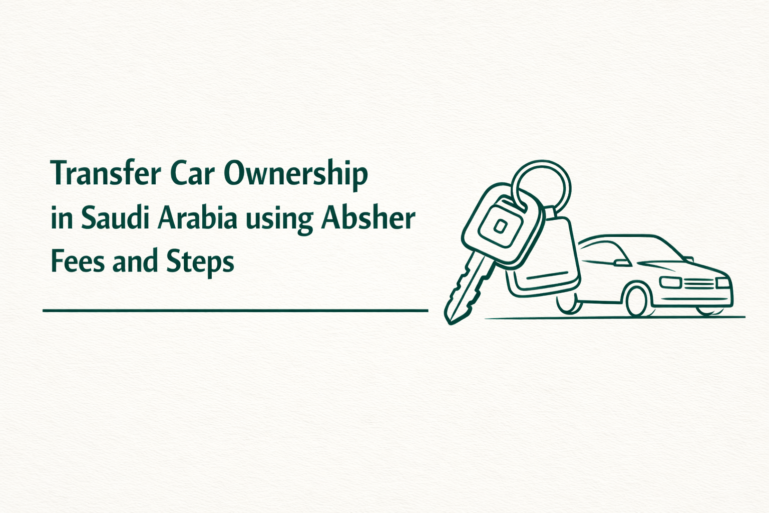 Transfer car ownership in Saudi Arabia using Absher