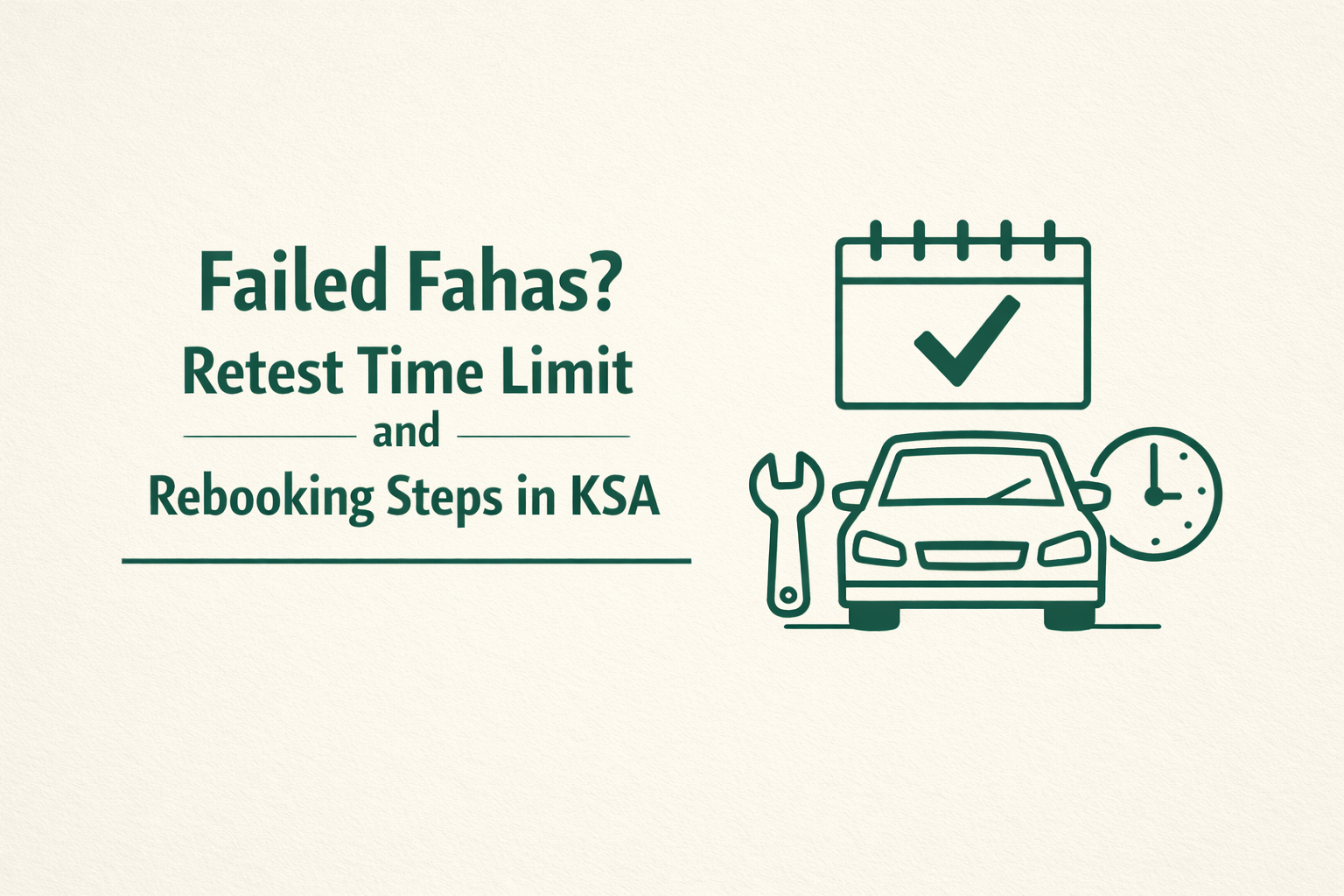 Failed Fahas? Retest Time Limit and Rebooking Steps in KSA