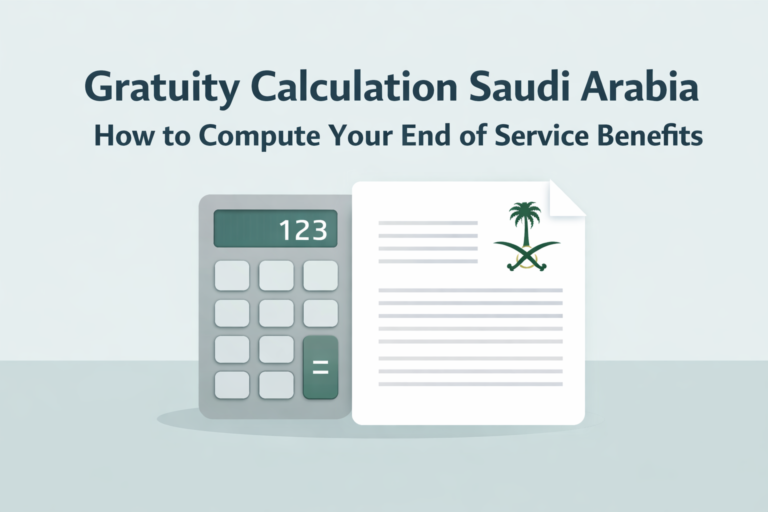 Gratuity Calculation Saudi Arabia How to Compute End of Service Benefits