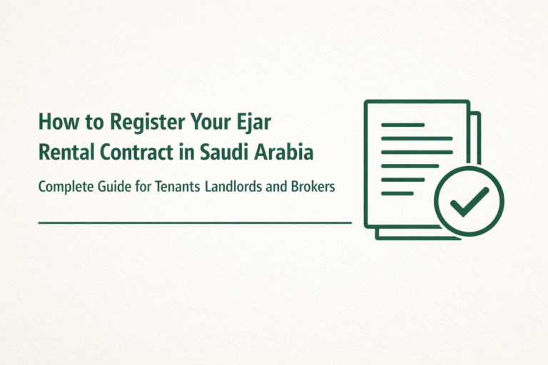 How to Register Your Ejar Rental Contract in Saudi Arabia Complete Guide for Tenants Landlords and Brokers