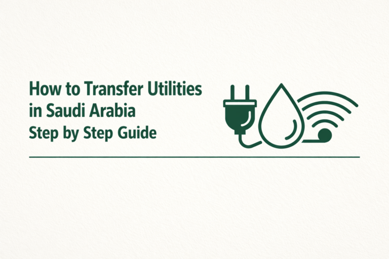 How to Transfer Utilities in Saudi Arabia Step by Step Guide