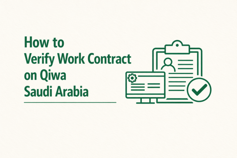 How to Verify Work Contract on Qiwa Saudi Arabia Step by Step