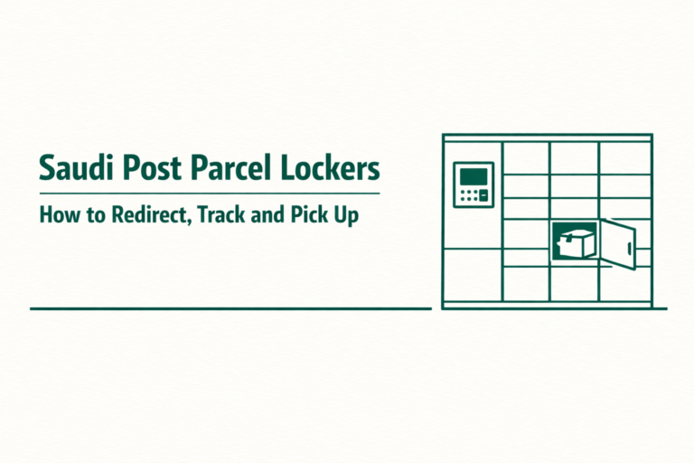 Saudi Post Parcel Lockers How to Redirect Track and Pick Up