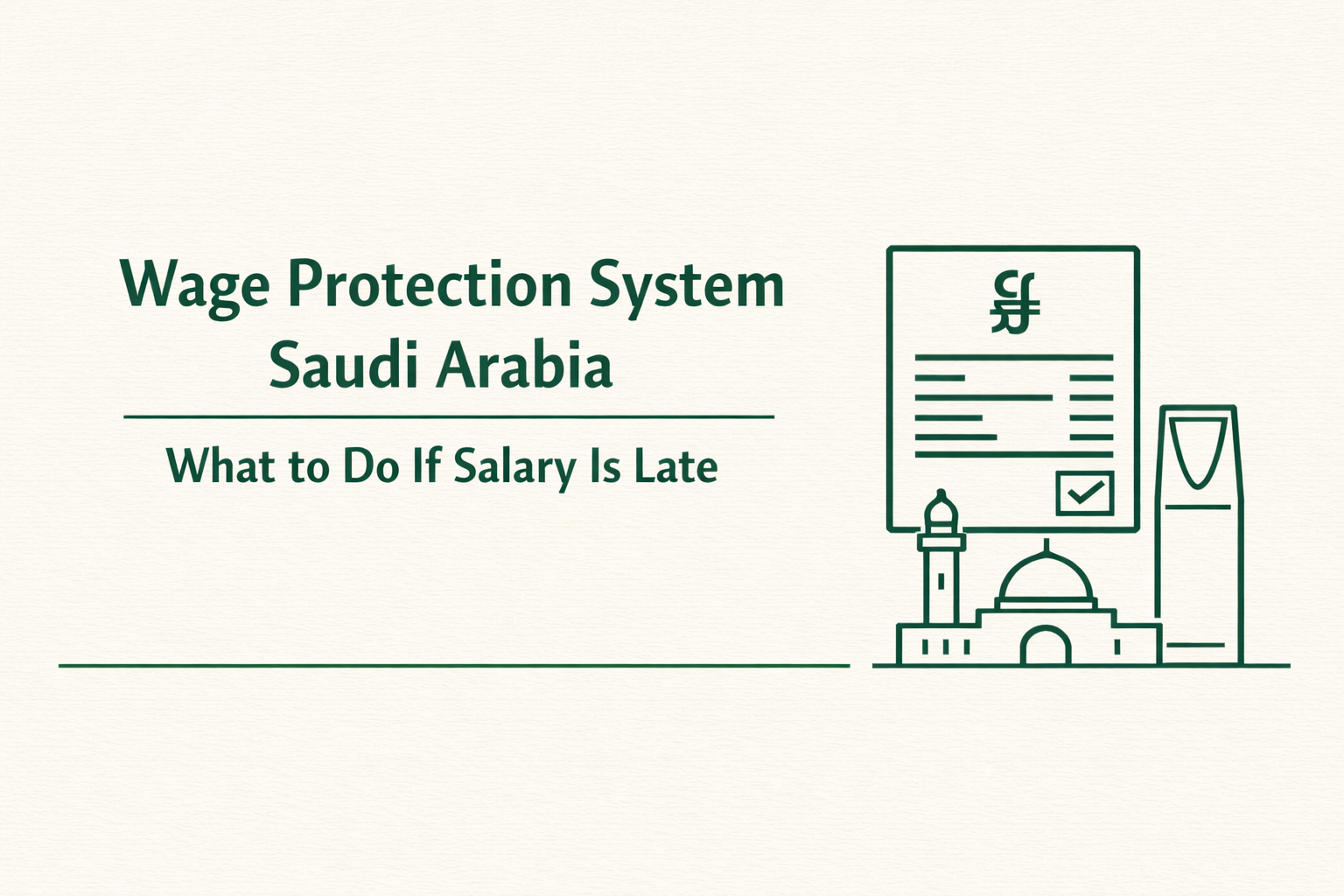 Wage Protection System Saudi Arabia What to Do If Salary Is Late