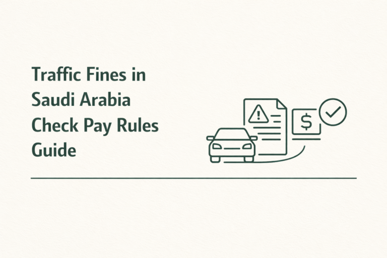 Traffic Fines in Saudi Arabia Check Pay Rules Guide