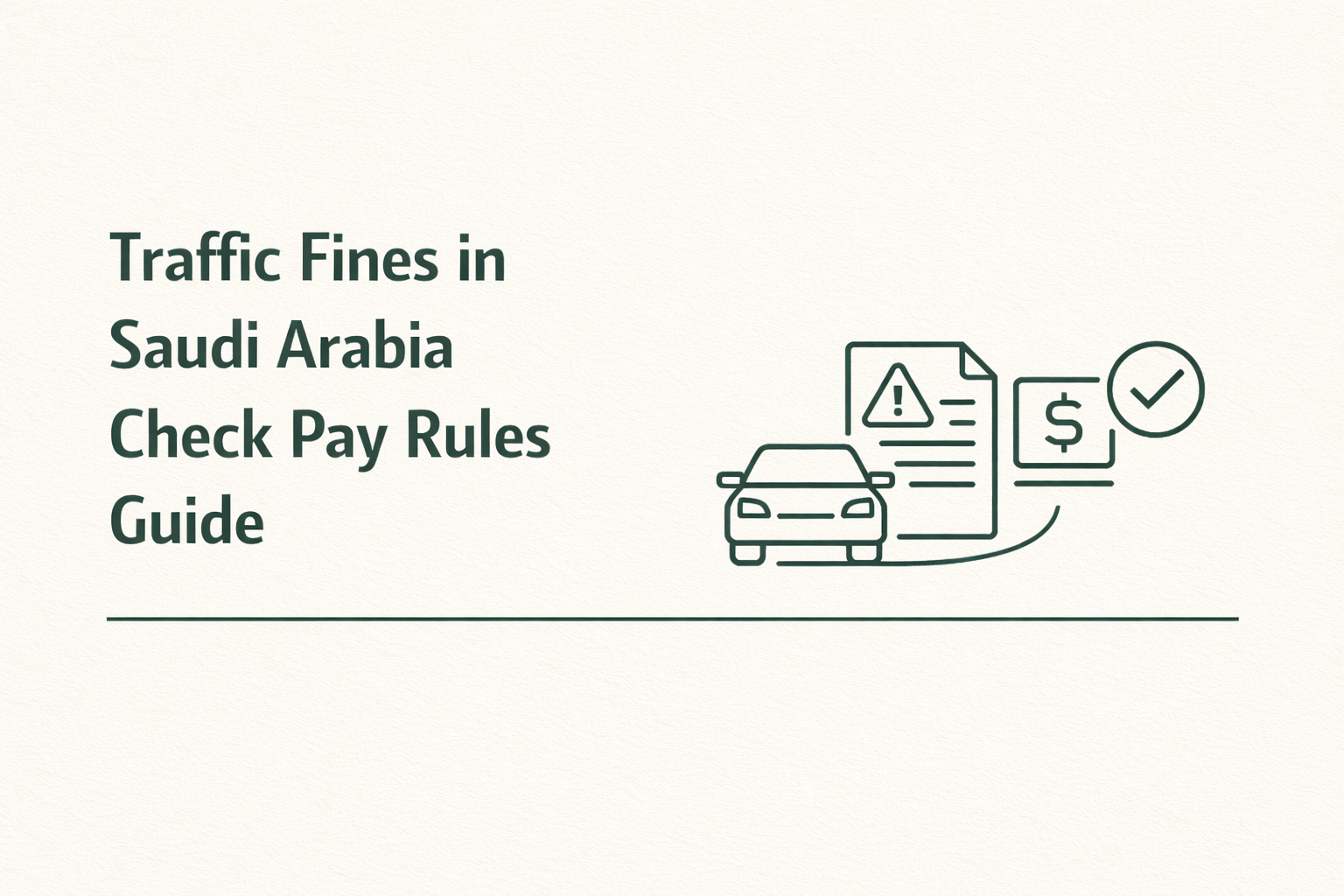 Traffic Fines in Saudi Arabia Check Pay Rules Guide